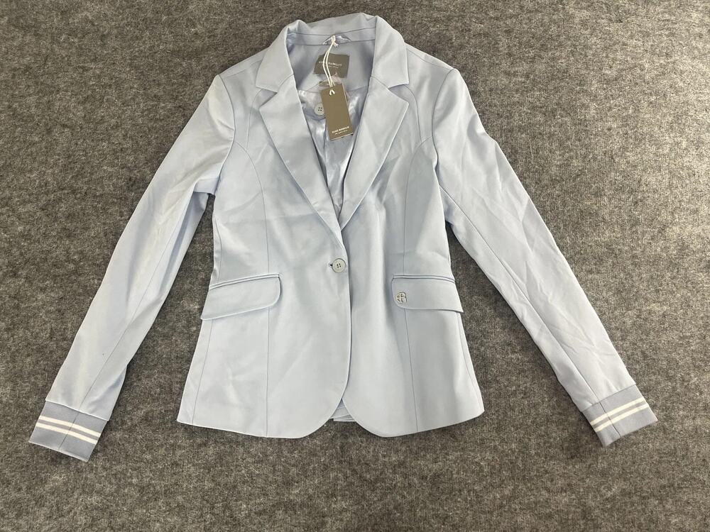 Elias Rumelis Blazer Jacket Womens Small Blue Sport Coat Long Sleeve N176